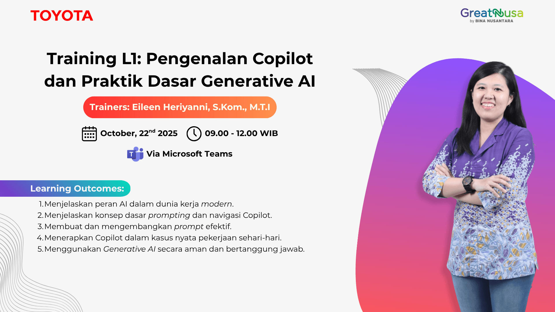 Training L1: Pengenalan Copilot dan Praktik Dasar Generative AI