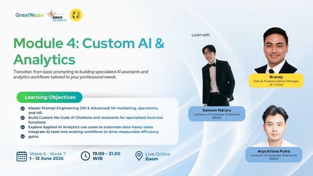 [Applied AI, Analytics and Automation Program] Module 4 - Custom AI and ...