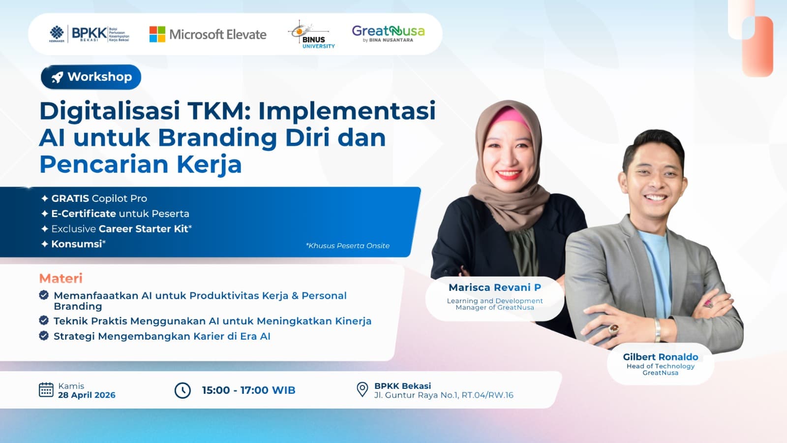 Digitalisasi TKM: Implementasi AI untuk Branding Diri dan Pencarian Kerja (Pencari Kerja)