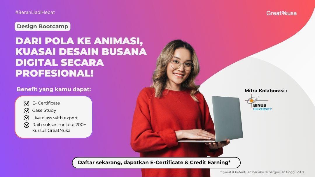 Design Bootcamp: DARI POLA KE ANIMASI, KUASAI DESAIN BUSANA DIGITAL SECARA PROFESIONAL!
