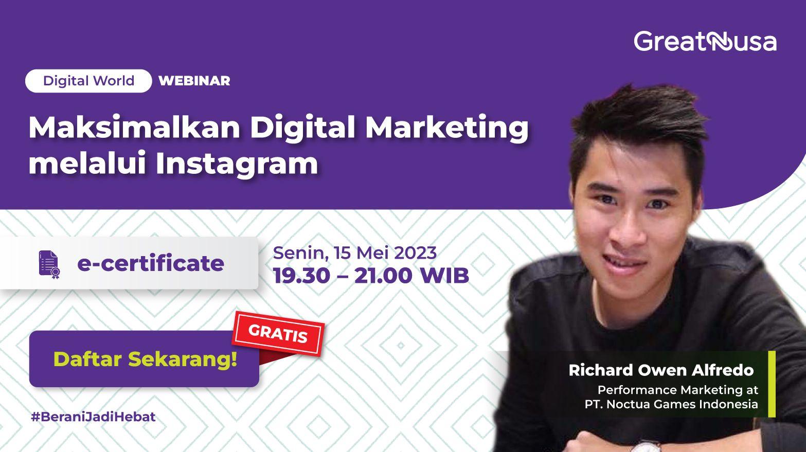 Maksimalkan Digital Marketing melalui Instagram