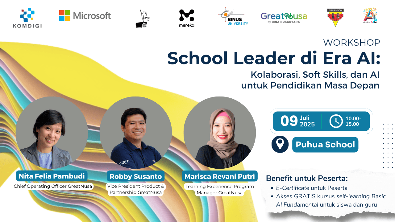 Workshop School Leader di Era AI: Kolaborasi, Soft Skills, dan AI untuk Pendidikan Masa Depan