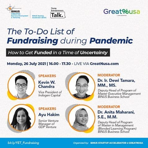 Young Entrepreneurs Talk: The To-Do List of Fundraising during Pandemic - How to Get Funded in a Time of Uncertainty