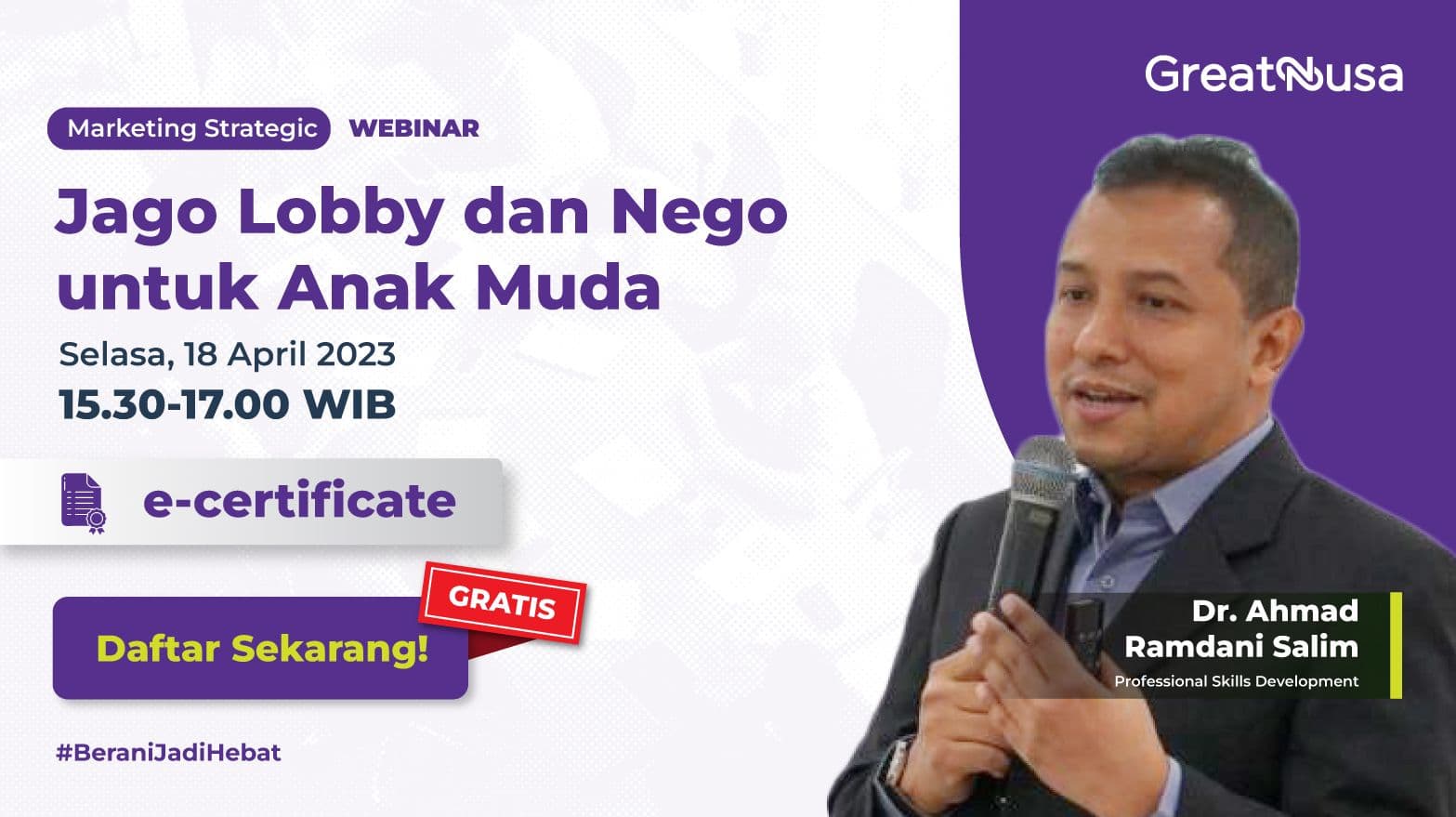 Jago Lobby dan Nego untuk Anak Muda